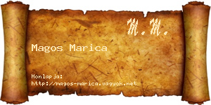 Magos Marica névjegykártya